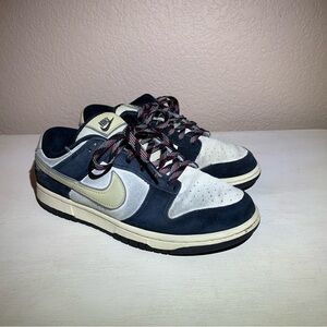 Nike Dunk Low LX Women’s 8.5/ Men’s 6.5 Black Team Gold Suede Sneakers Shoes